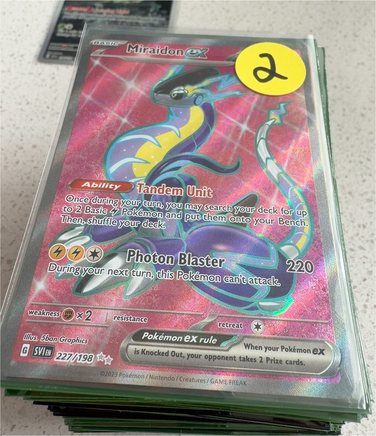 2023 Pokémon #227 Miraidon ex — front