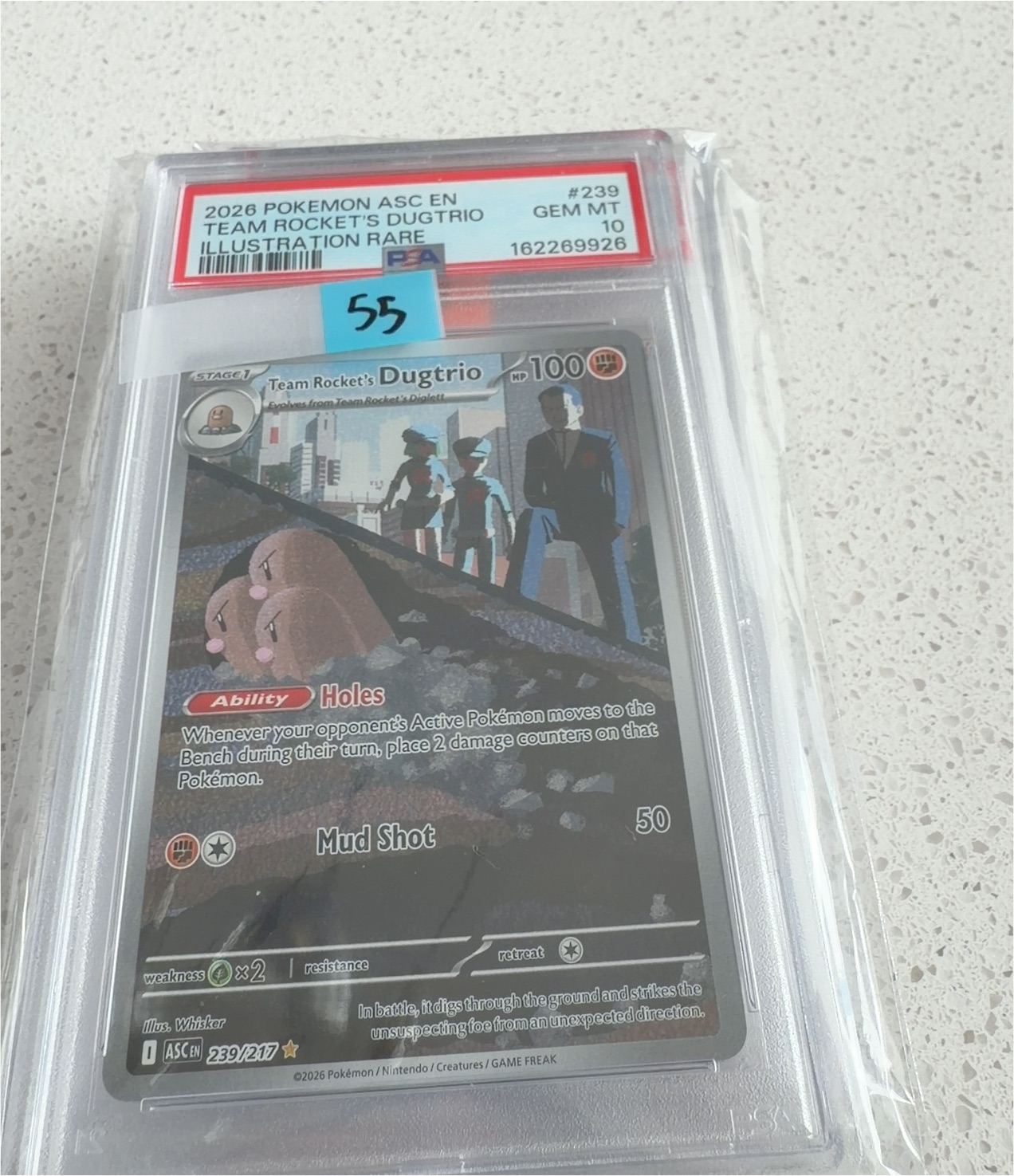 2026 Pokémon #239 Team Rocket's Dugtrio — front
