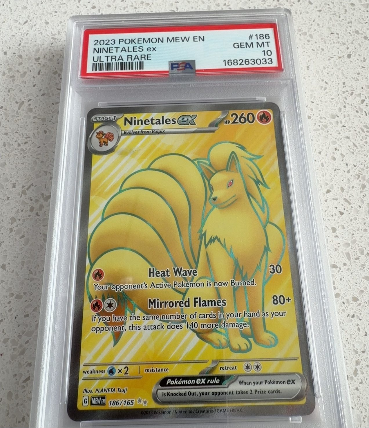 2023 Pokémon Mew En 186 Ninetales ex — front