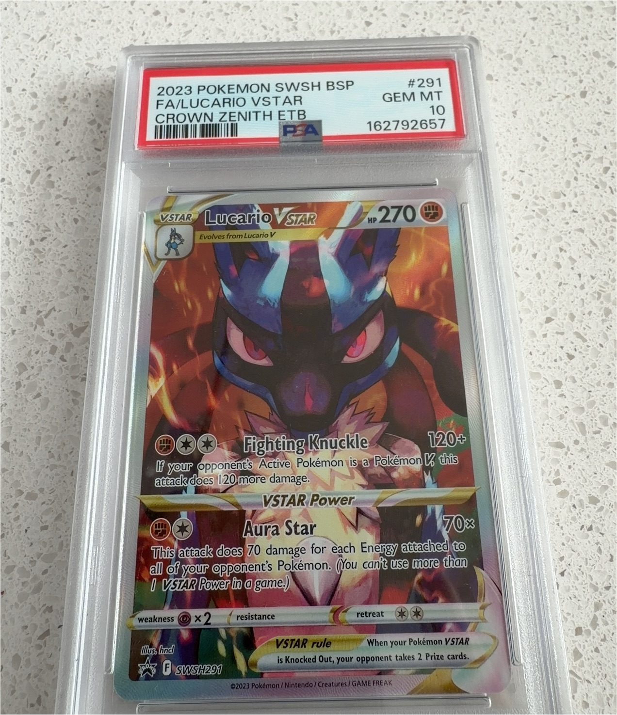 2023 Pokémon SWSH BSP #291 Lucario VSTAR — front