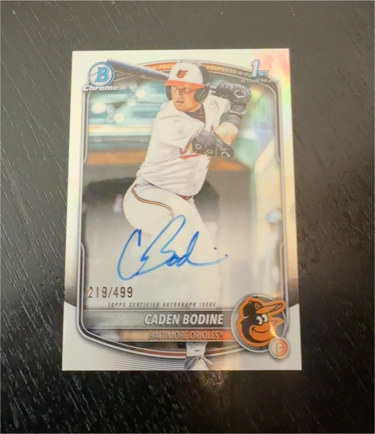 2025 Bowman Chrome #CPA-CB Caden Bodine — front