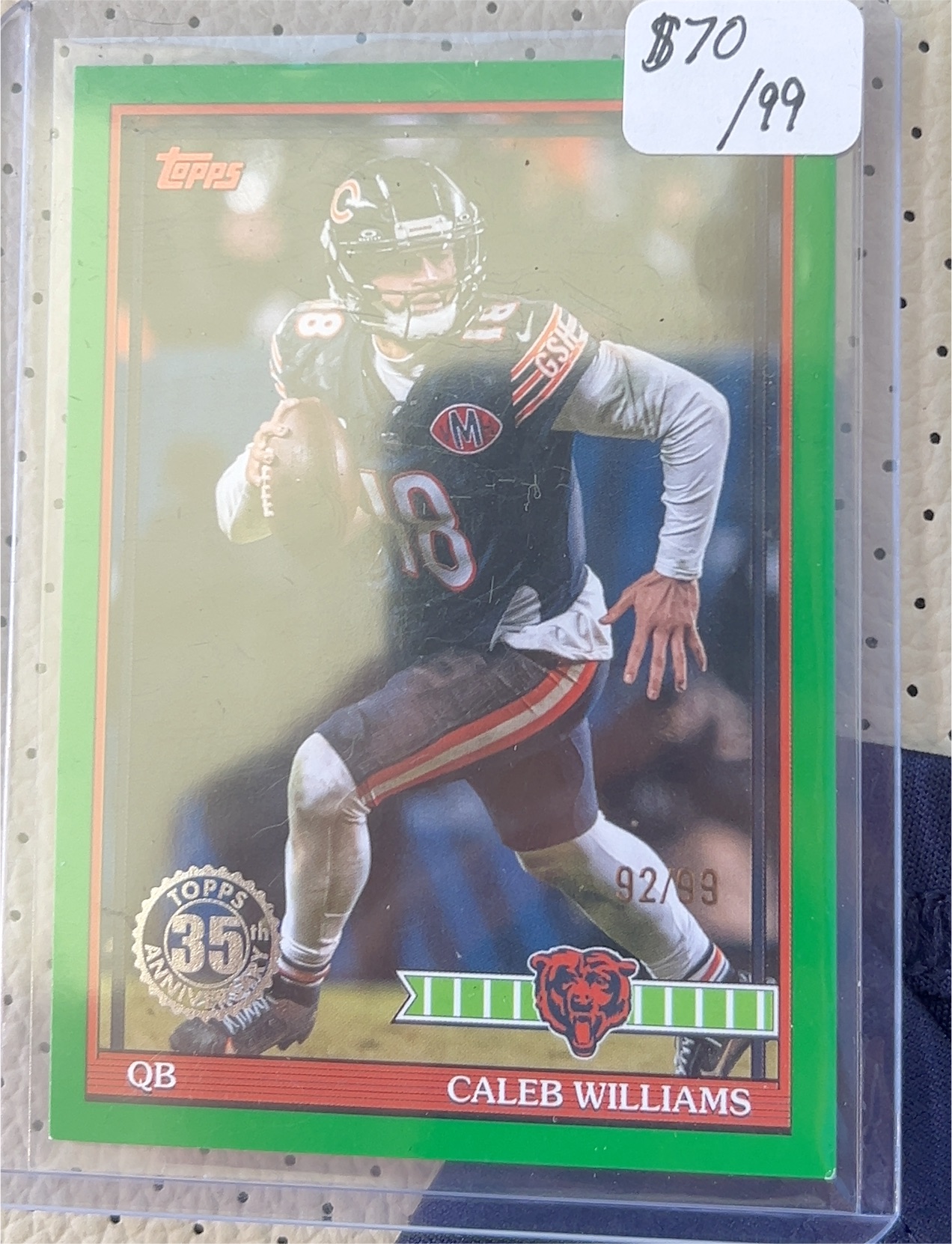 2026 Topps #91TF-18 Caleb Williams — front