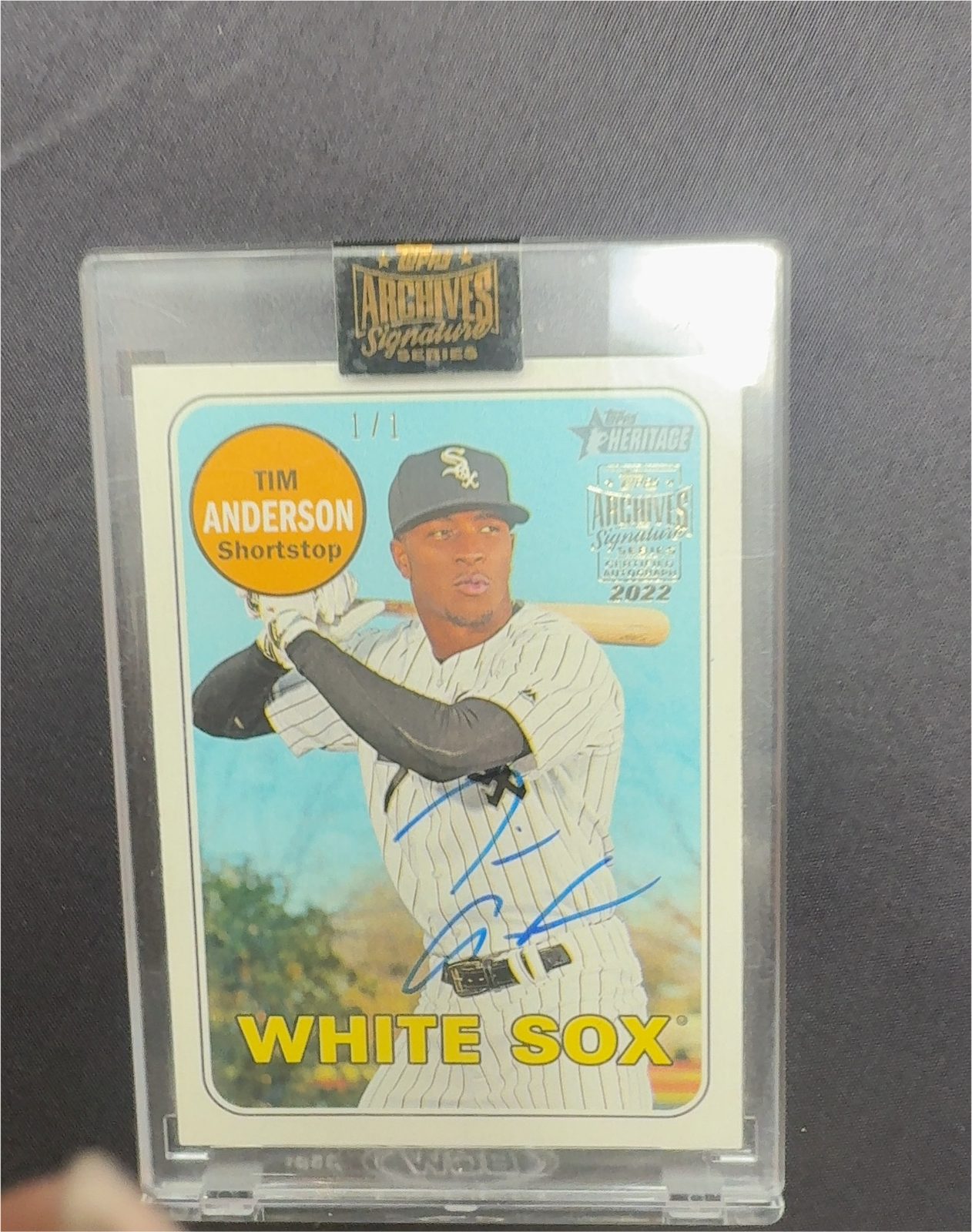 2022 Topps Archives Signature Series Tim Anderson — front