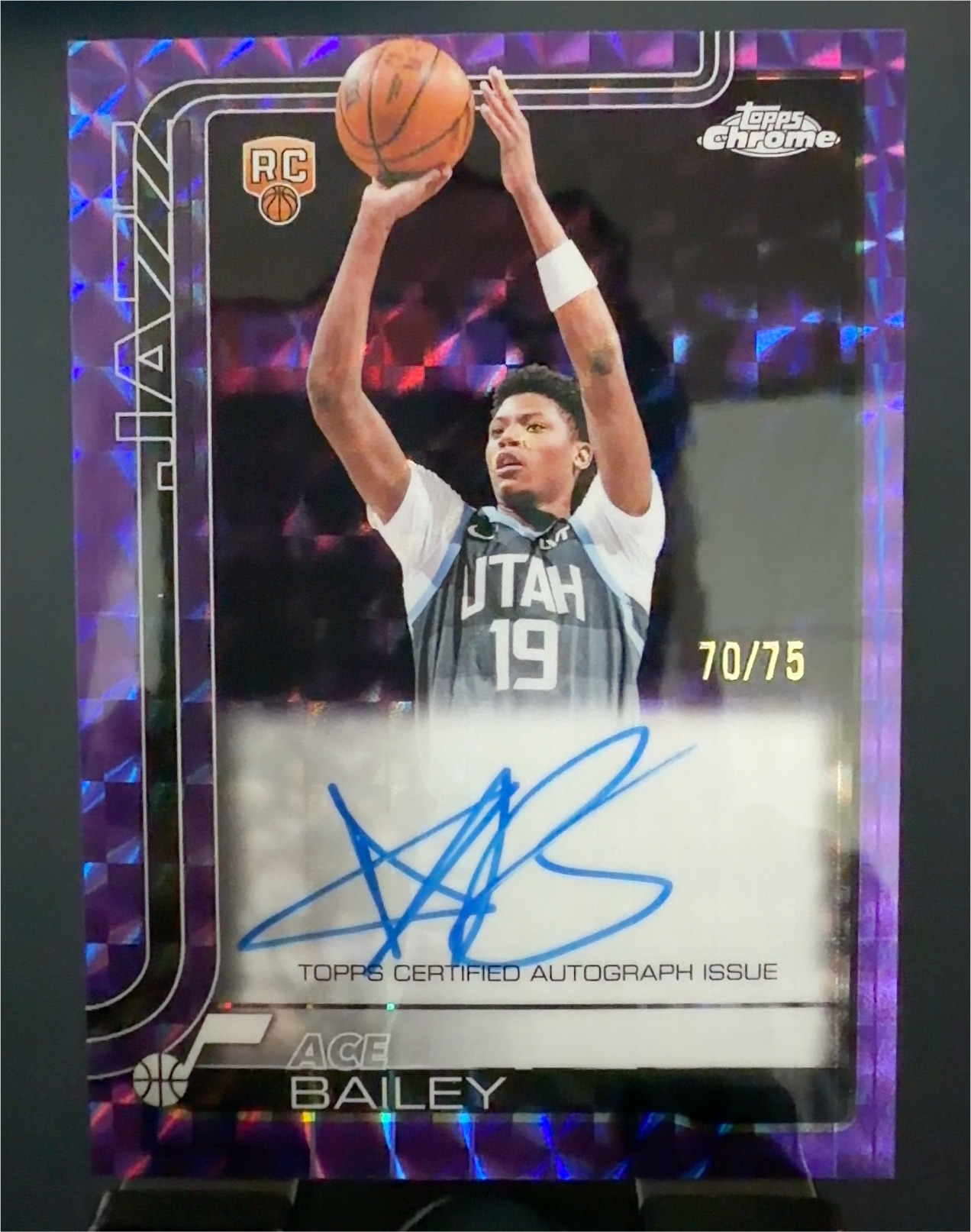 2025-26 Topps Chrome #155 Ace Bailey — front