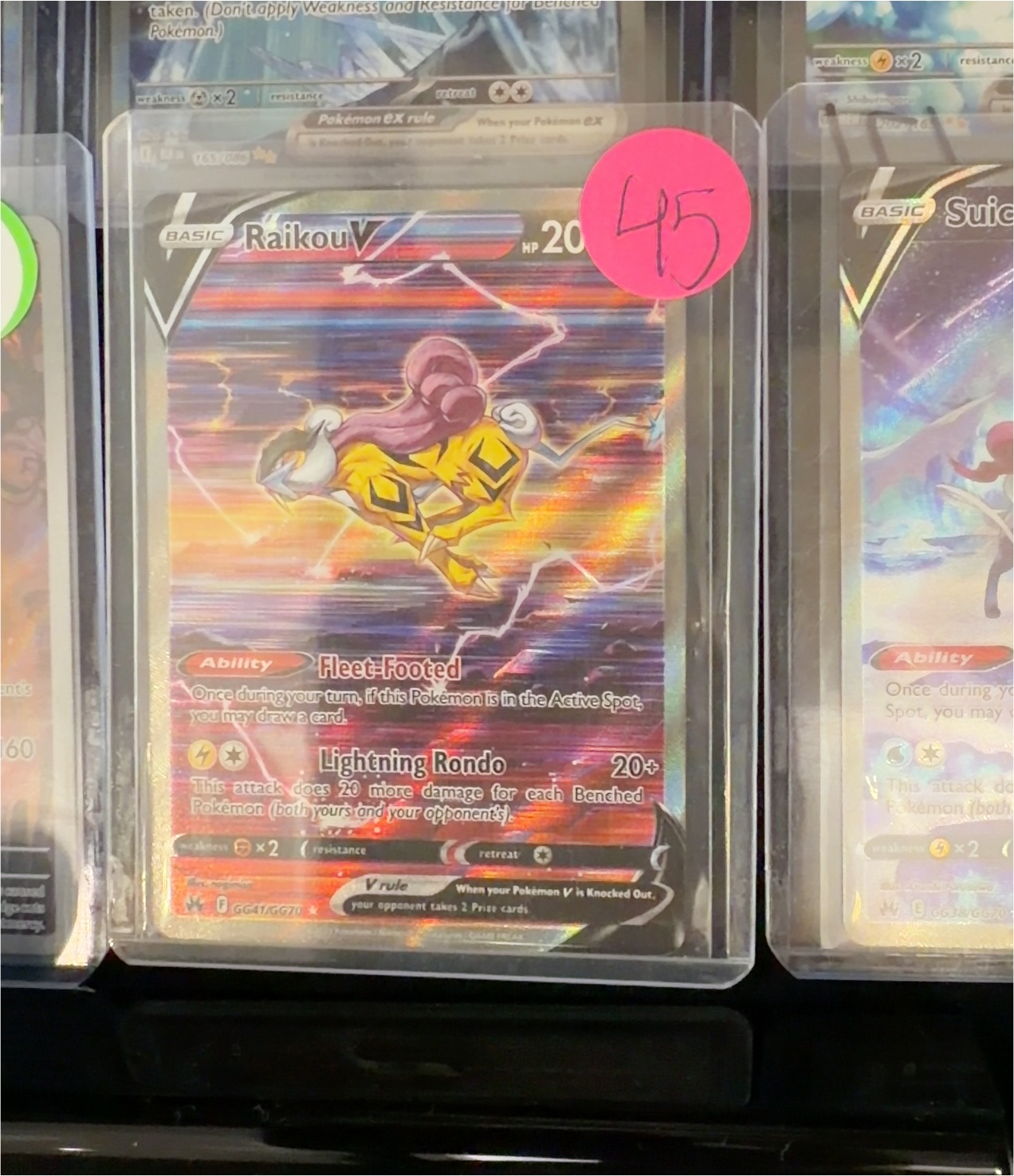 2023 Pokémon TCG GG41 Raikou V — front