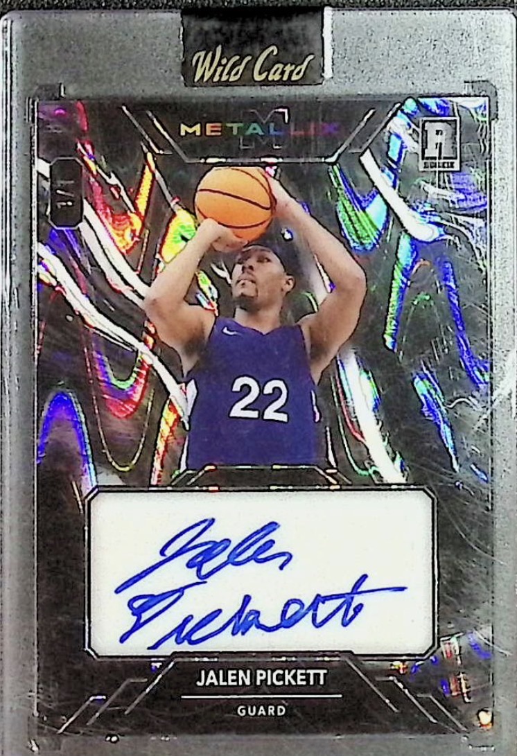 2023 Wild Card Metallix Jalen Pickett Rookie Auto — front