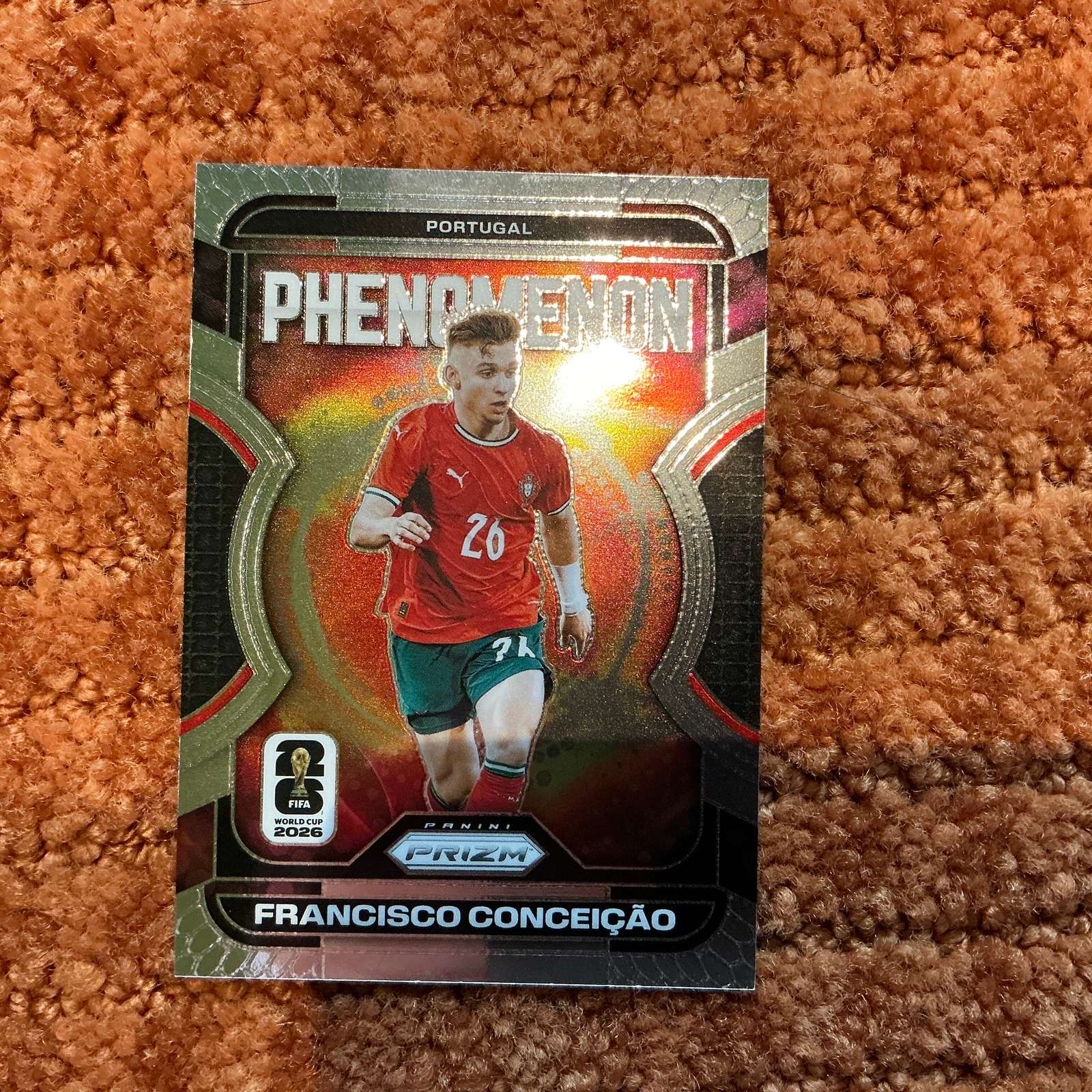 2026 Panini Prizm FIFA World Cup #6 Francisco Conceição Phenomenon — front