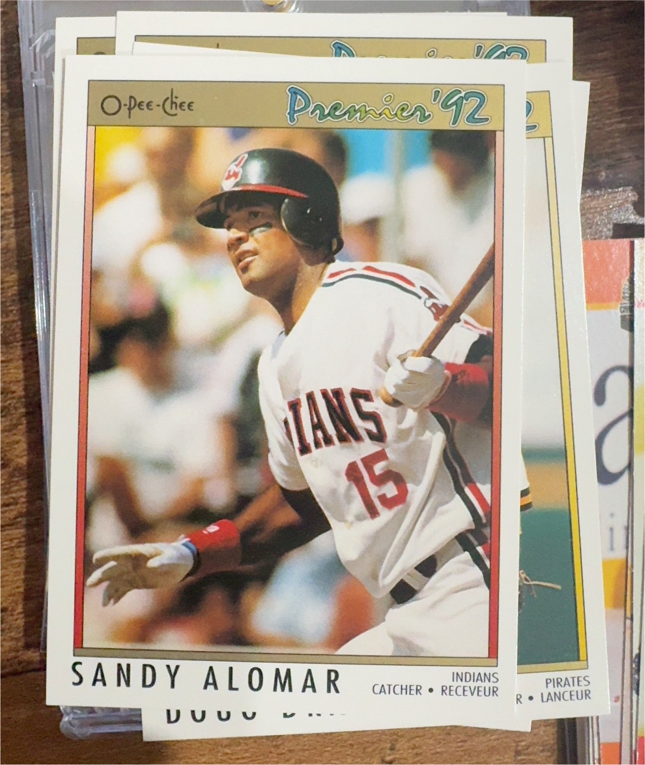 1992 O-Pee-Chee Premier #164 Sandy Alomar Jr. — front