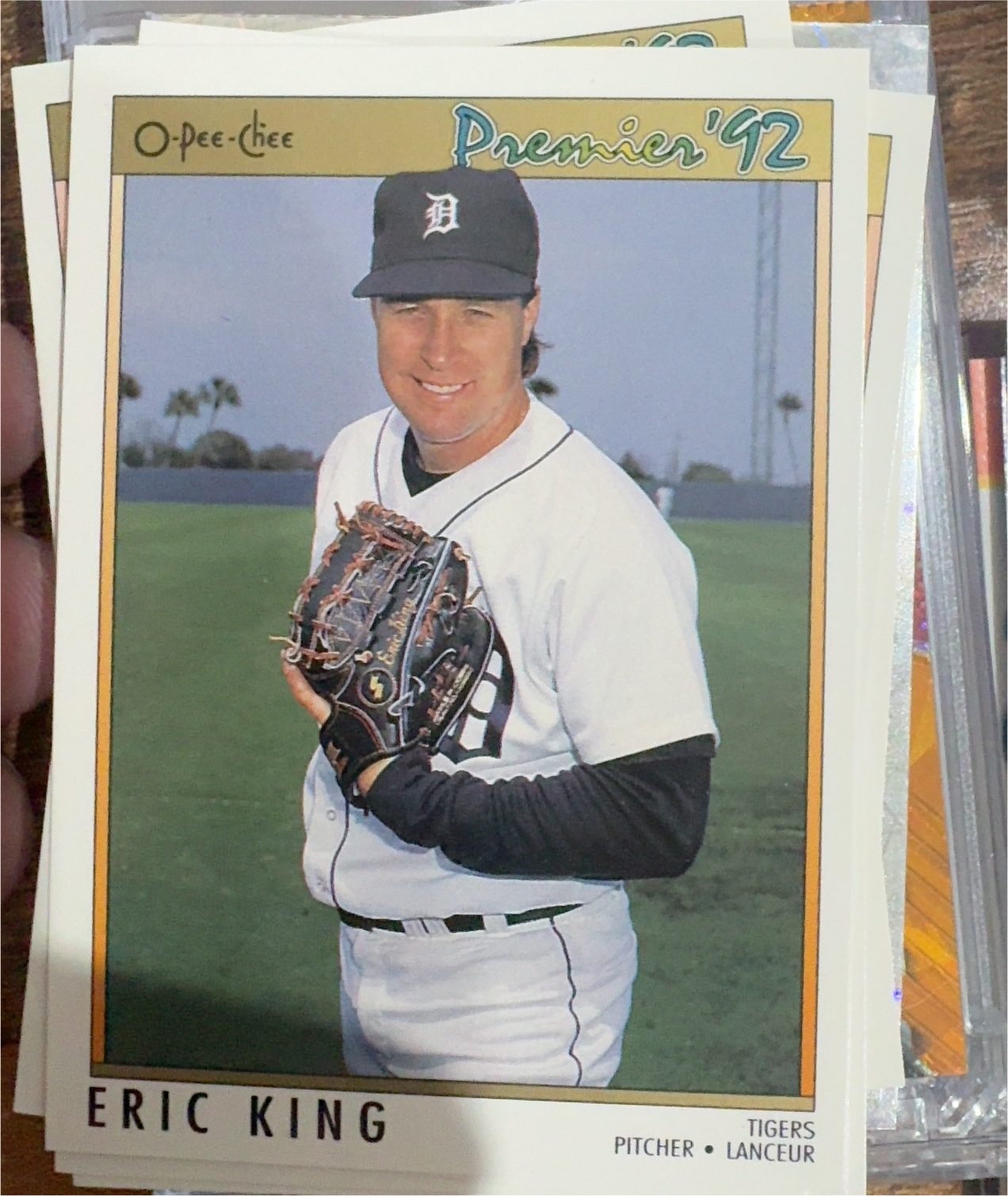 1992 O-Pee-Chee Premier #80 Eric King — front