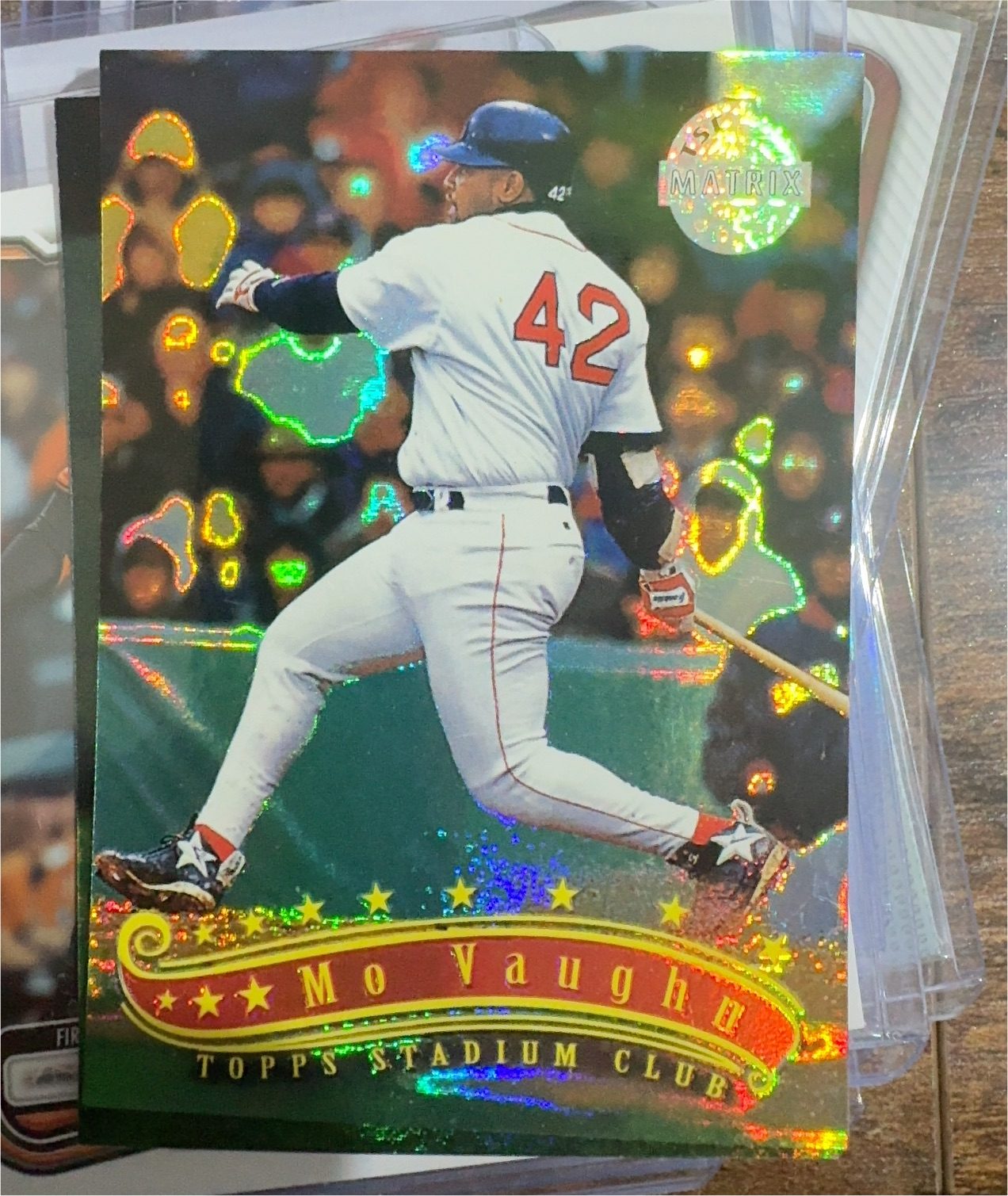 1997 Topps Stadium Club #42 Mo Vaughn — front
