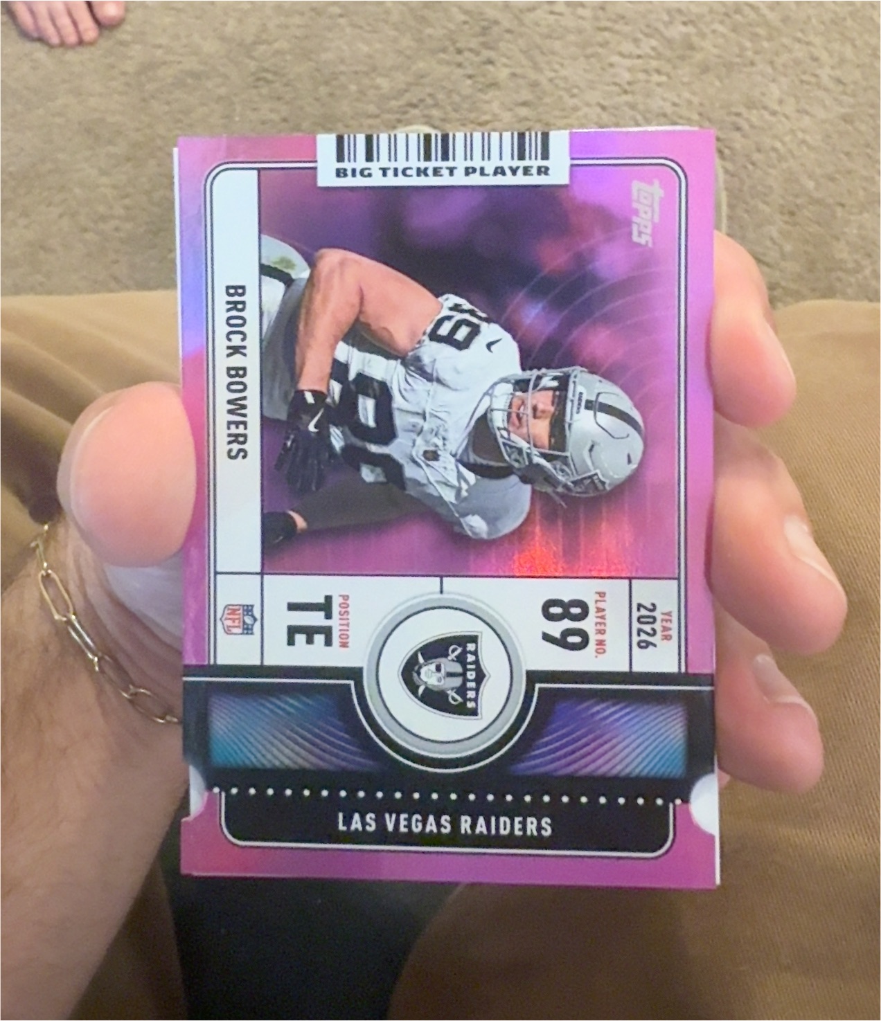 2026 Topps Big Ticket Player #BTP-10 Brock Bowers — front