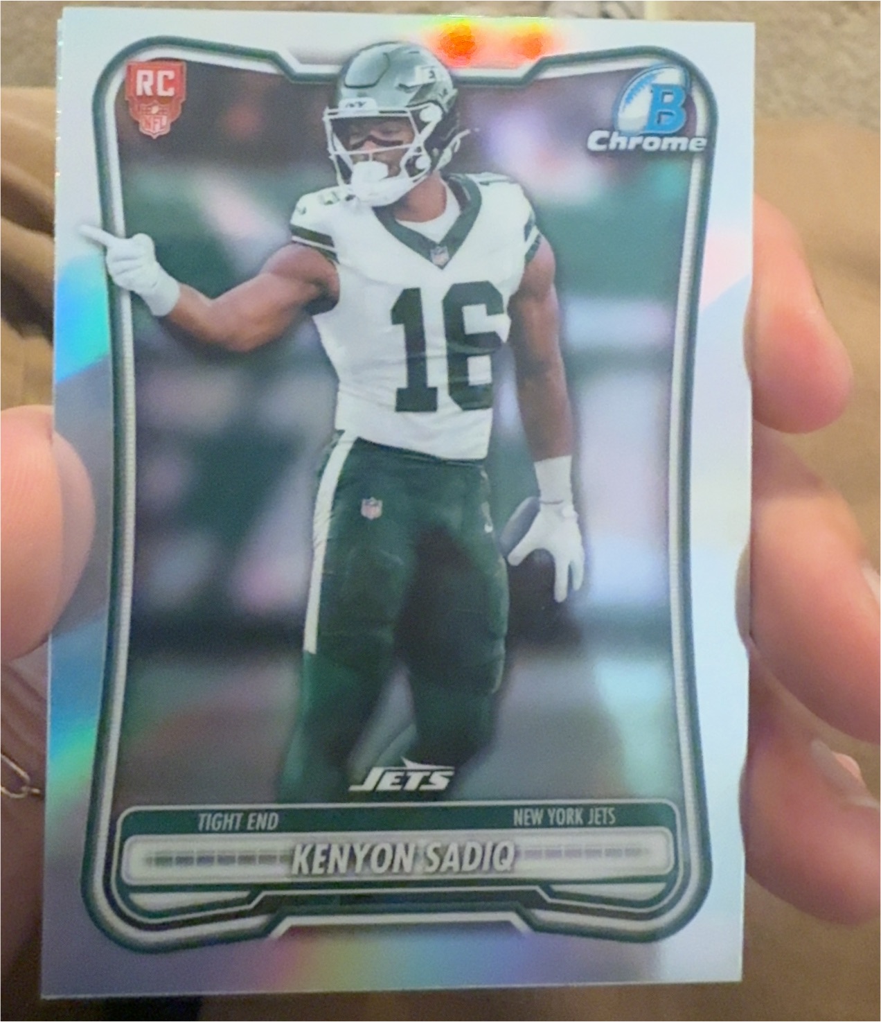 2026 Bowman Chrome #BRR-29 Kenyon Sadiq — front