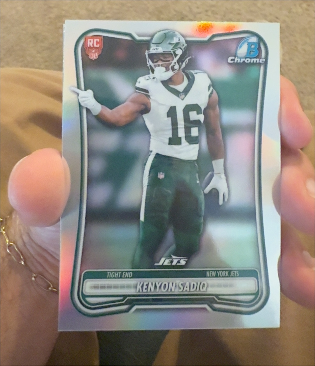 2026 Bowman Chrome #BRR-29 Kenyon Sadiq — front
