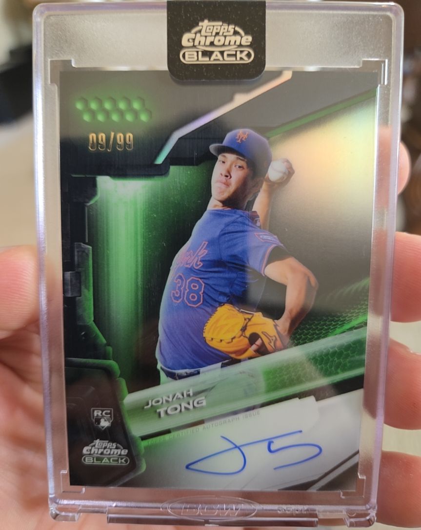 2026 Topps Chrome Black #CBA-JT Jonah Tong — front