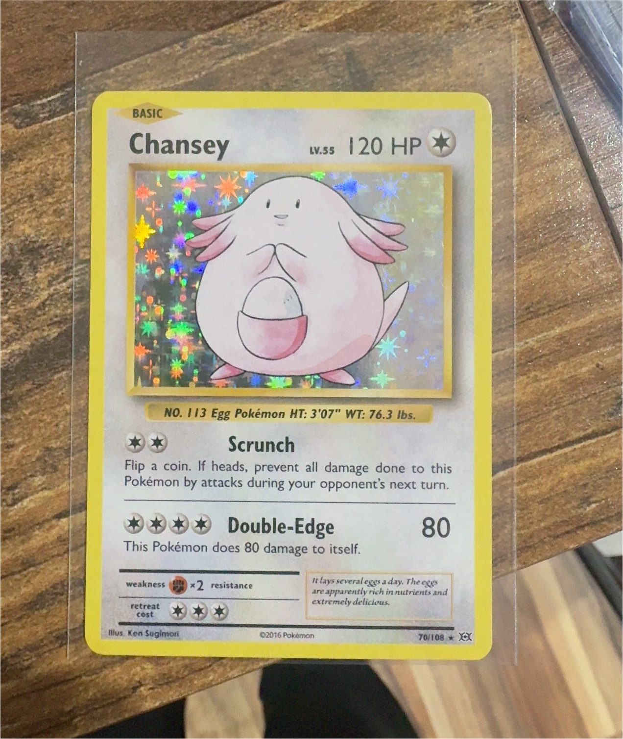2016 Pokémon #70 Chansey — front