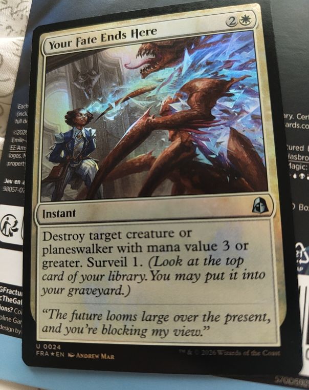 2026 Magic: The Gathering #24 Your Fate Ends Here — front