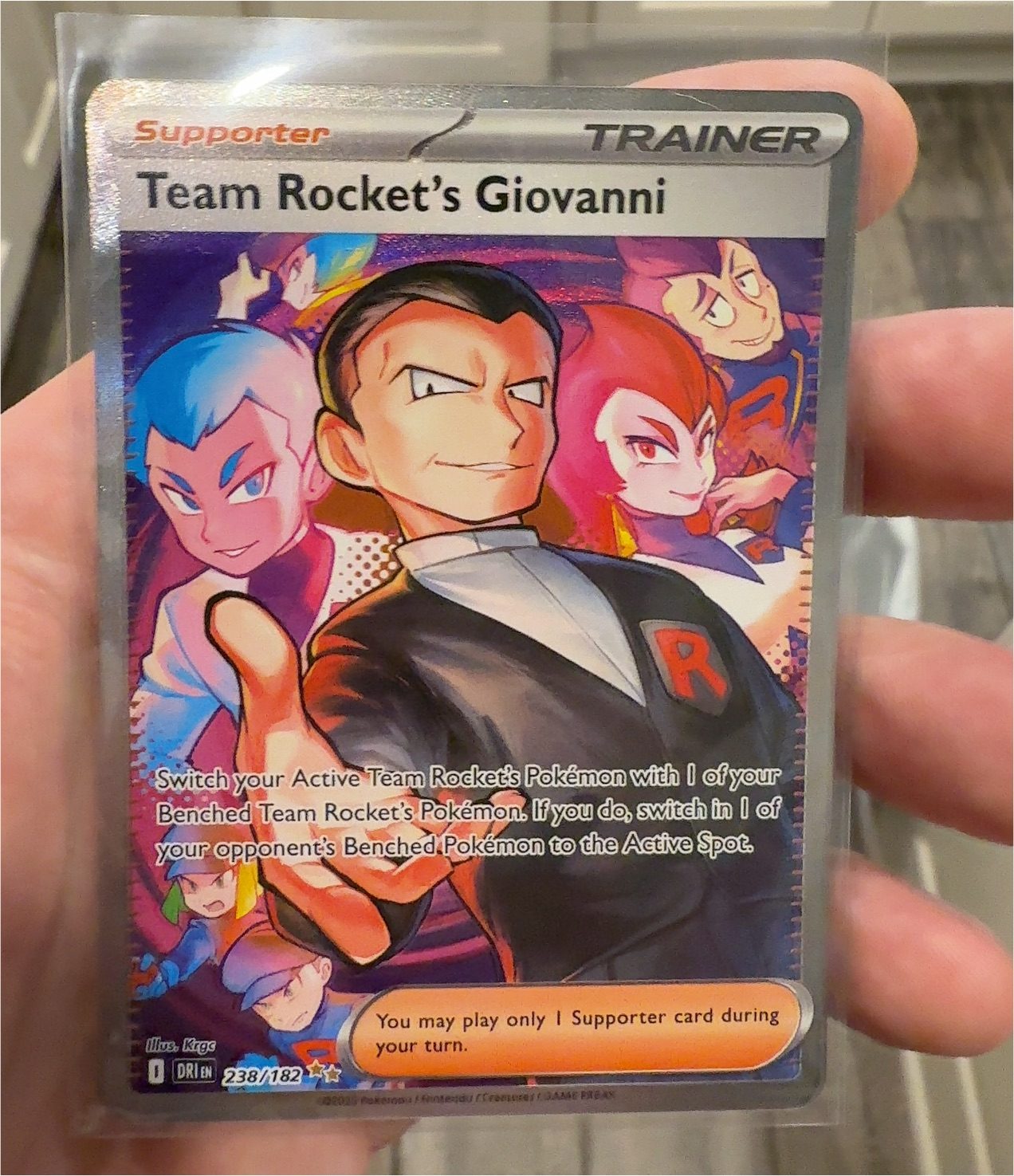 2026 Pokémon Destined Rivals #238 Team Rocket's Giovanni — front