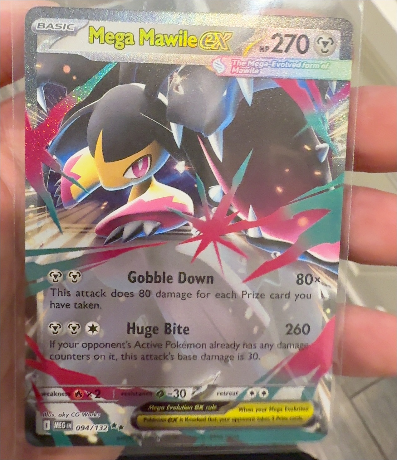 2025 Pokémon Mega Mawile EX #094 — front