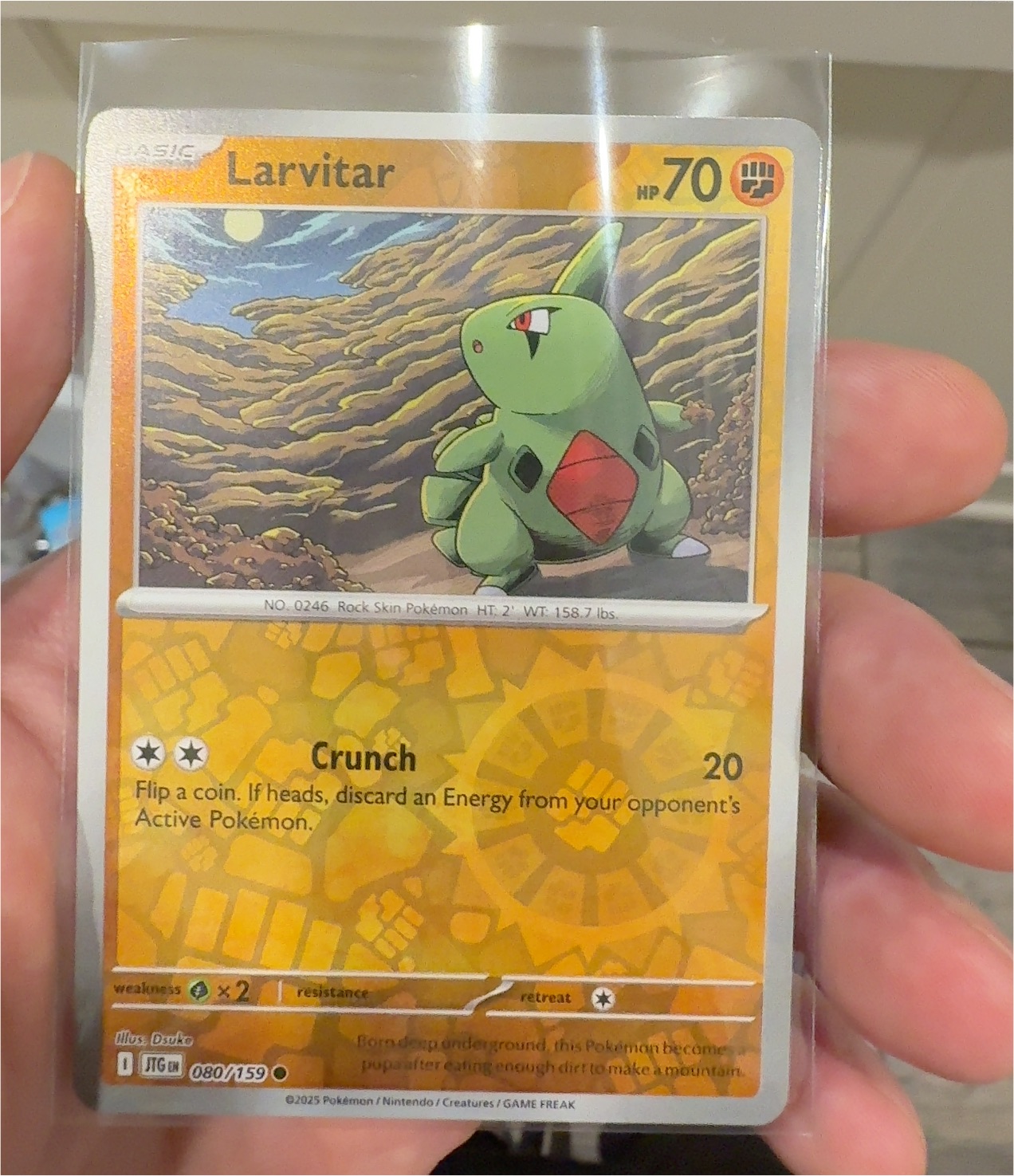 2025 Pokémon Journey Together #080 Larvitar — front