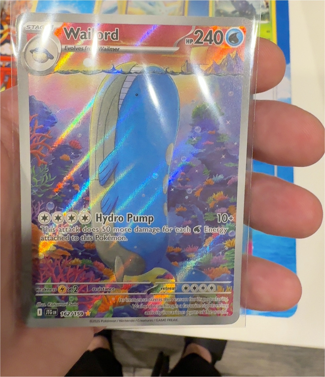 2023 Pokémon SV09 #162 Wailord — front