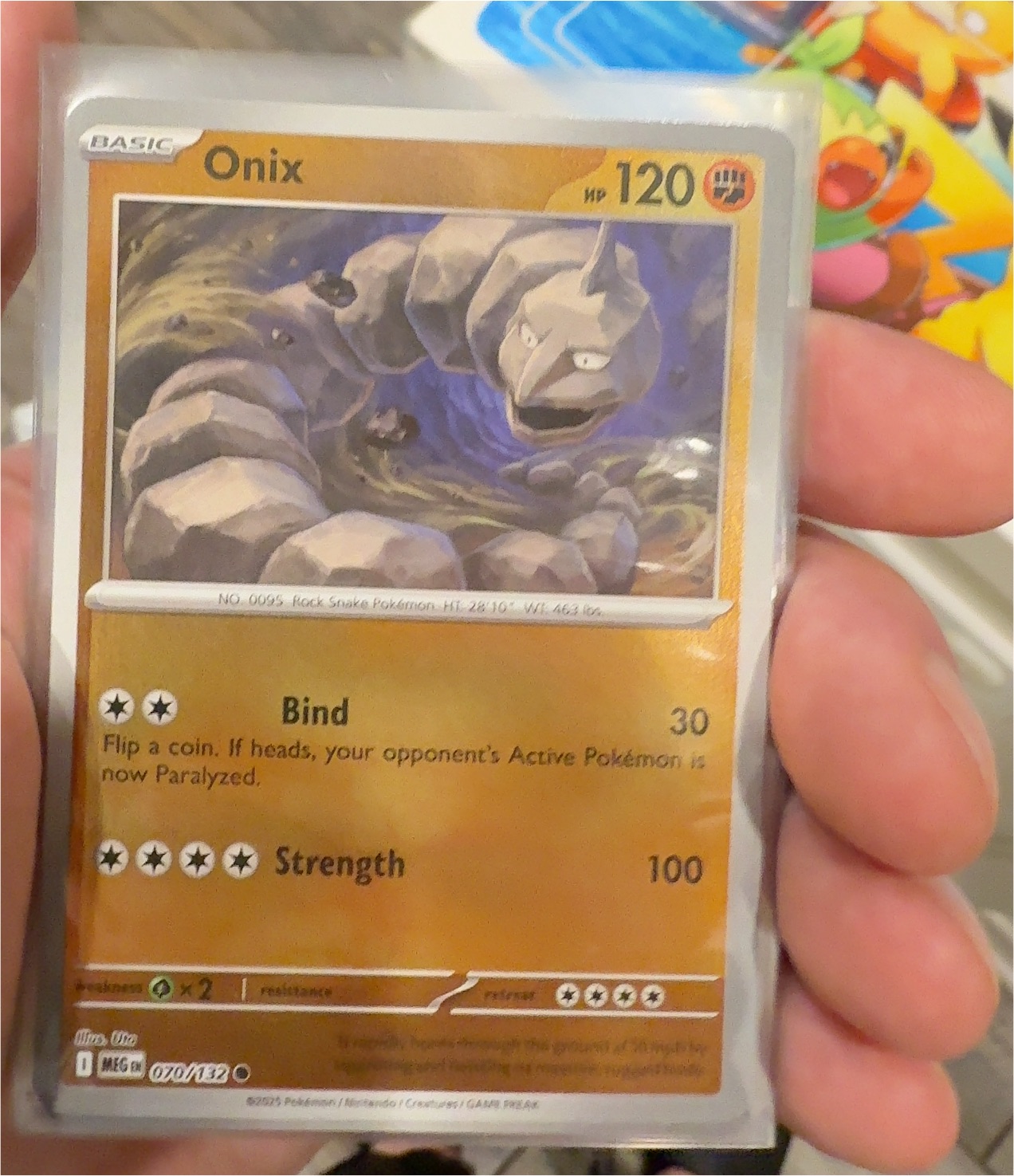 2023 Pokémon Scarlet & Violet Mega Evolution #070 Onix — front