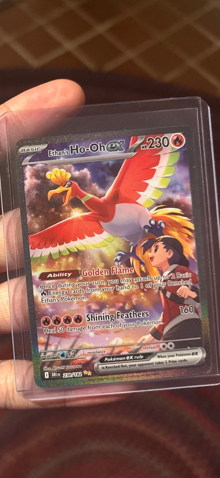 2025 Pokémon Destined Rivals #230 Ethan's Ho-Oh ex — front
