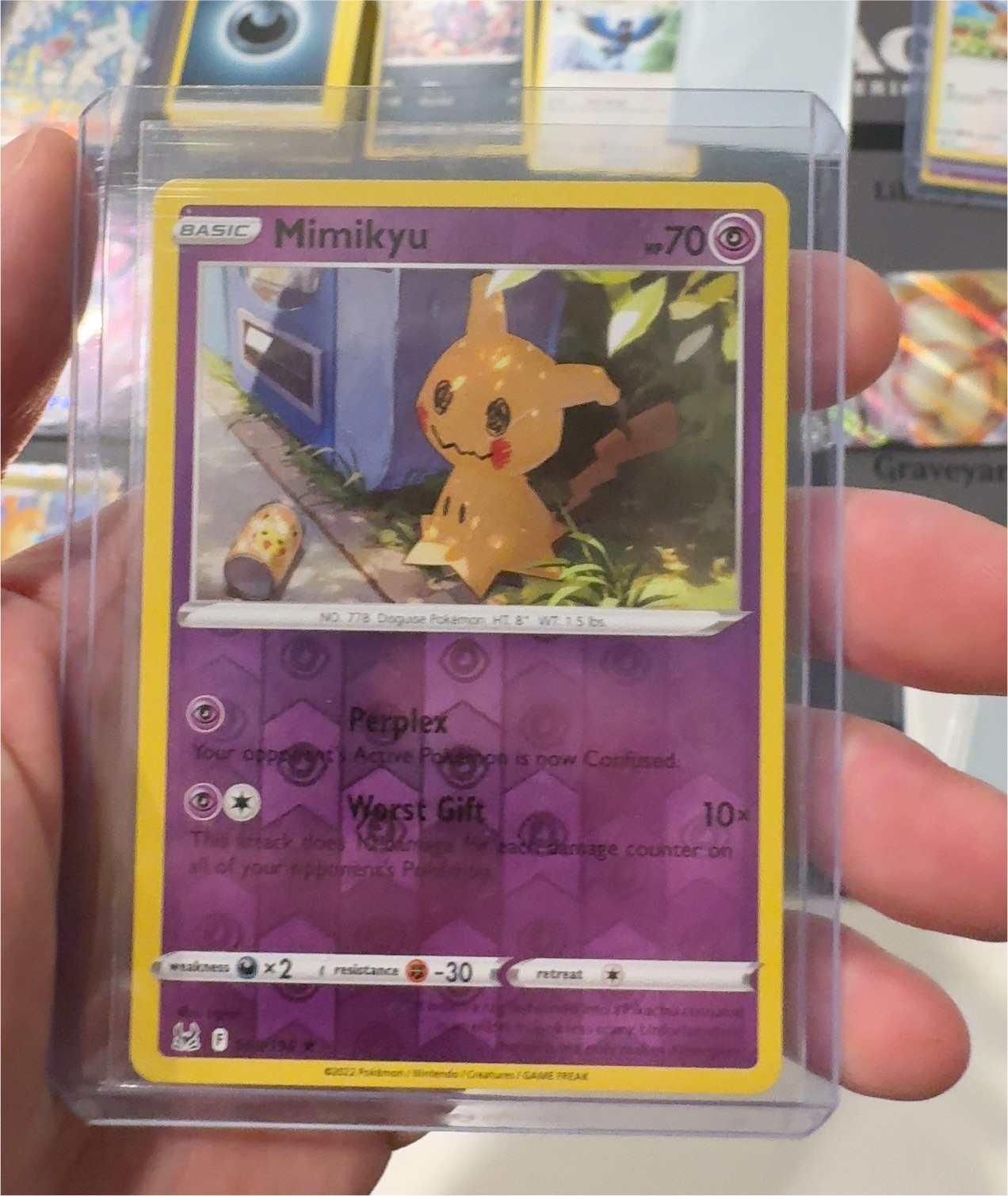 2022 Pokémon Swsh11: Lost Origin #080 Mimikyu — front