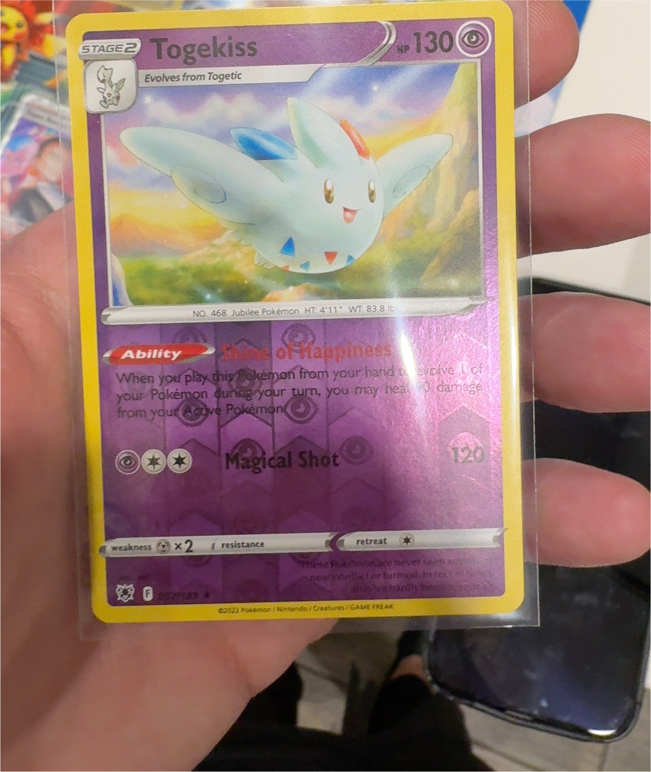 2022 Pokémon Astral Radiance #057 Togekiss — front
