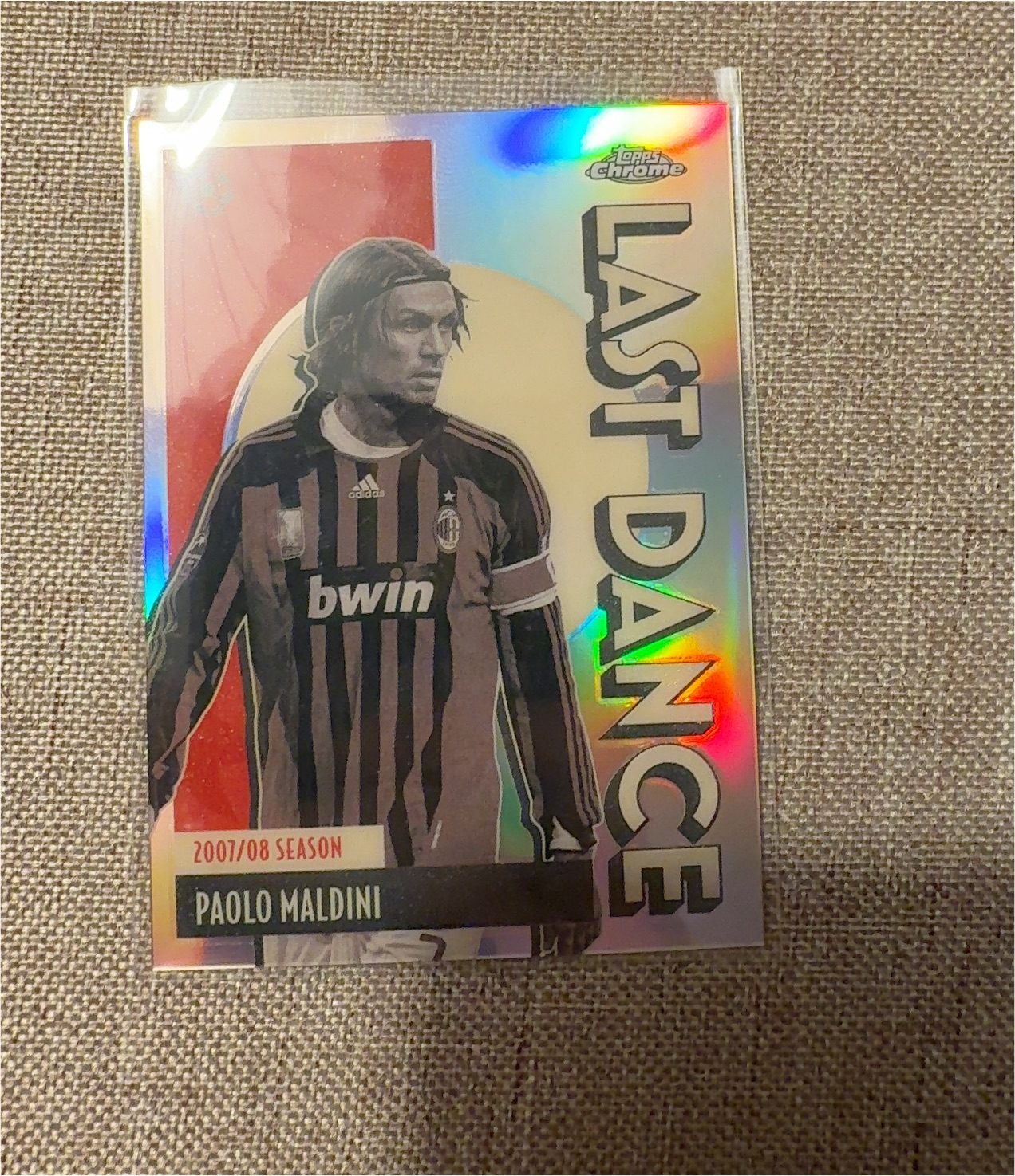 2007 Topps Chrome Last Dance #LD-11 Paolo Maldini — front