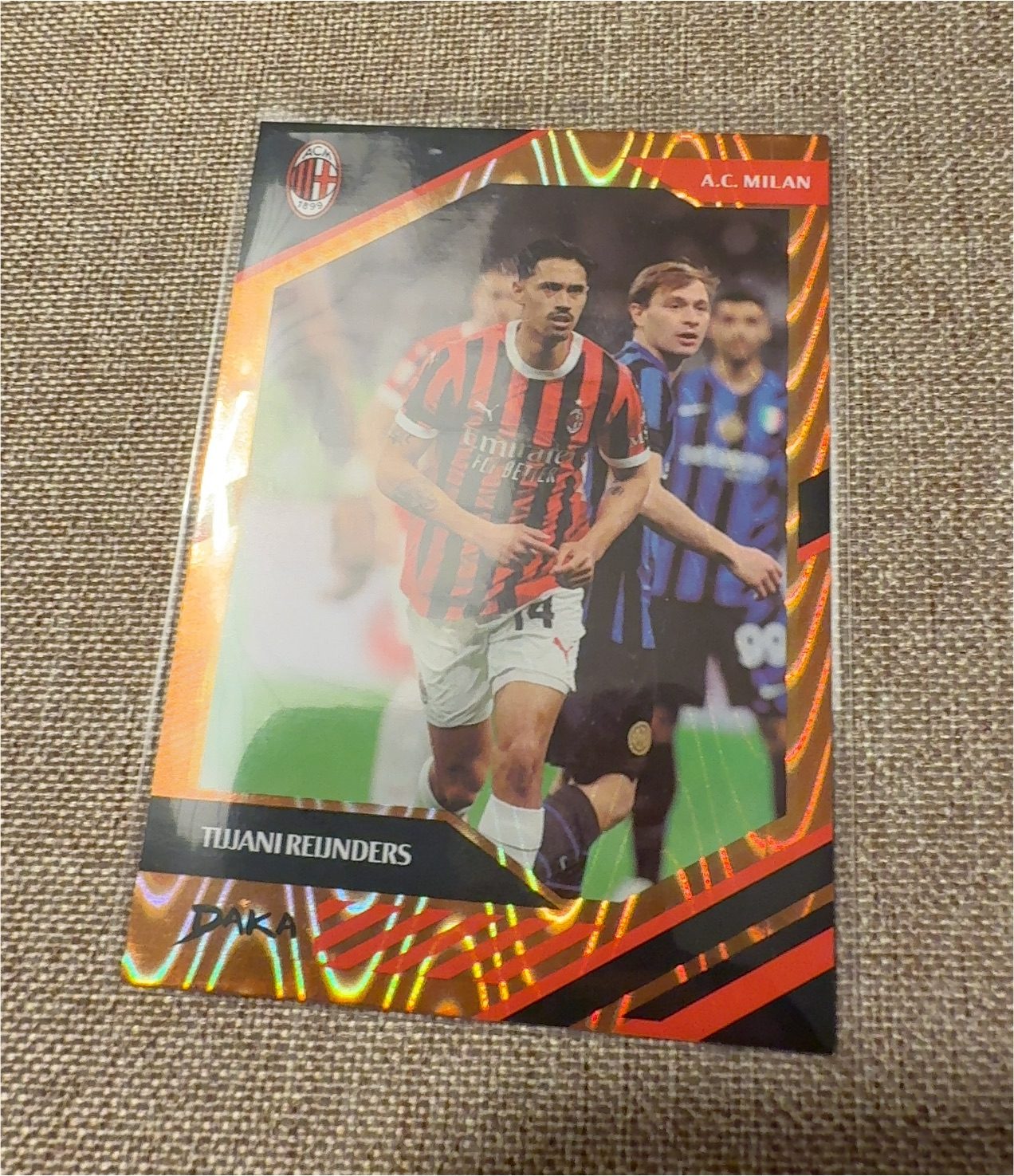 2025 Daka AC Milan Insert #PL-6 Tijani Reijnders — front