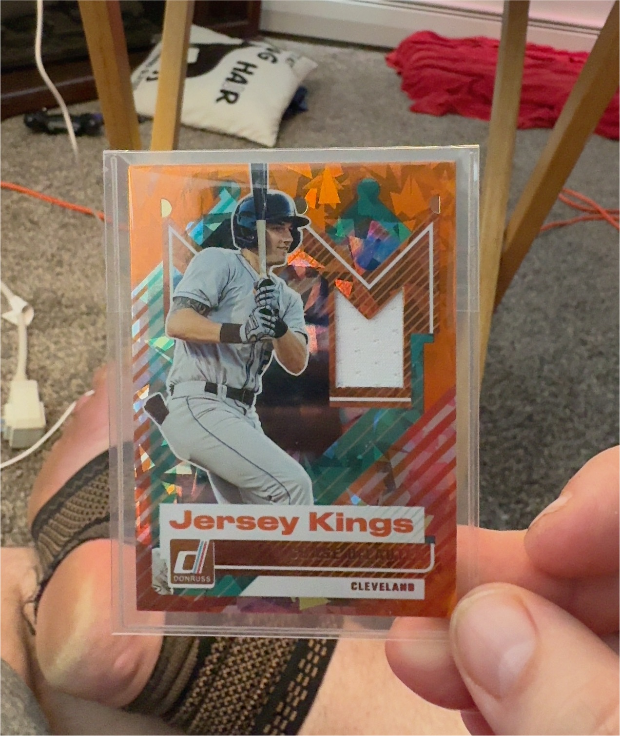 2025 Donruss Jersey Kings Orange Ice Cleveland Guardians — front