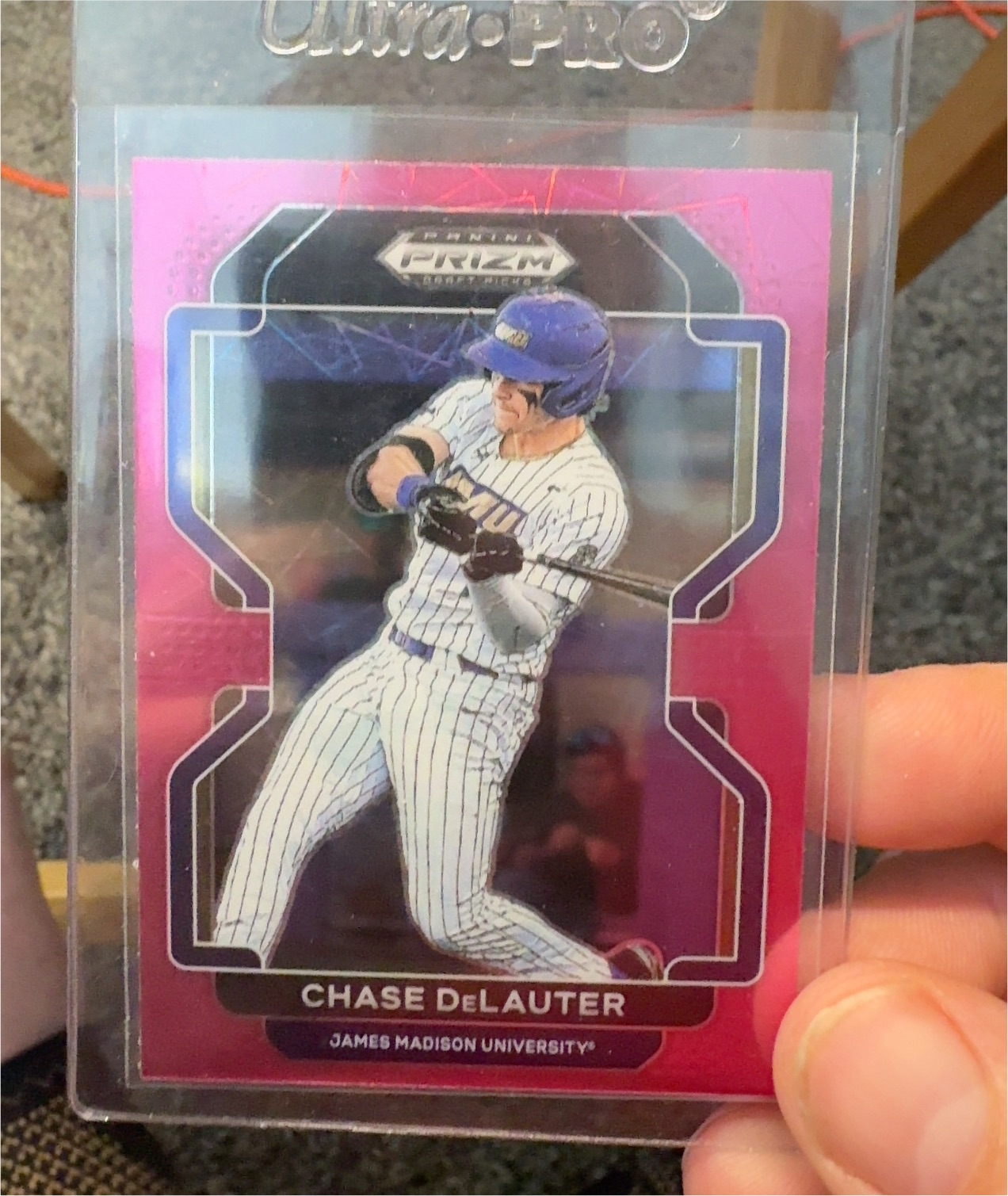 2022 Panini Prizm Draft Picks #PDP16 Chase DeLauter — front