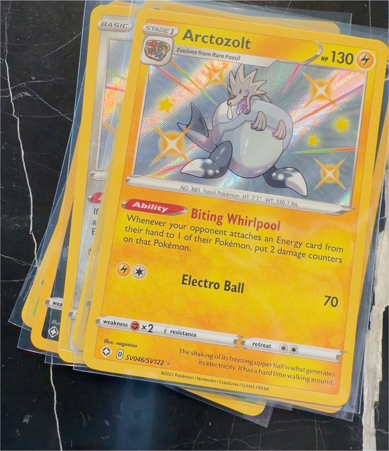 2021 Pokémon Shining Fates SV046 Arctozolt — front