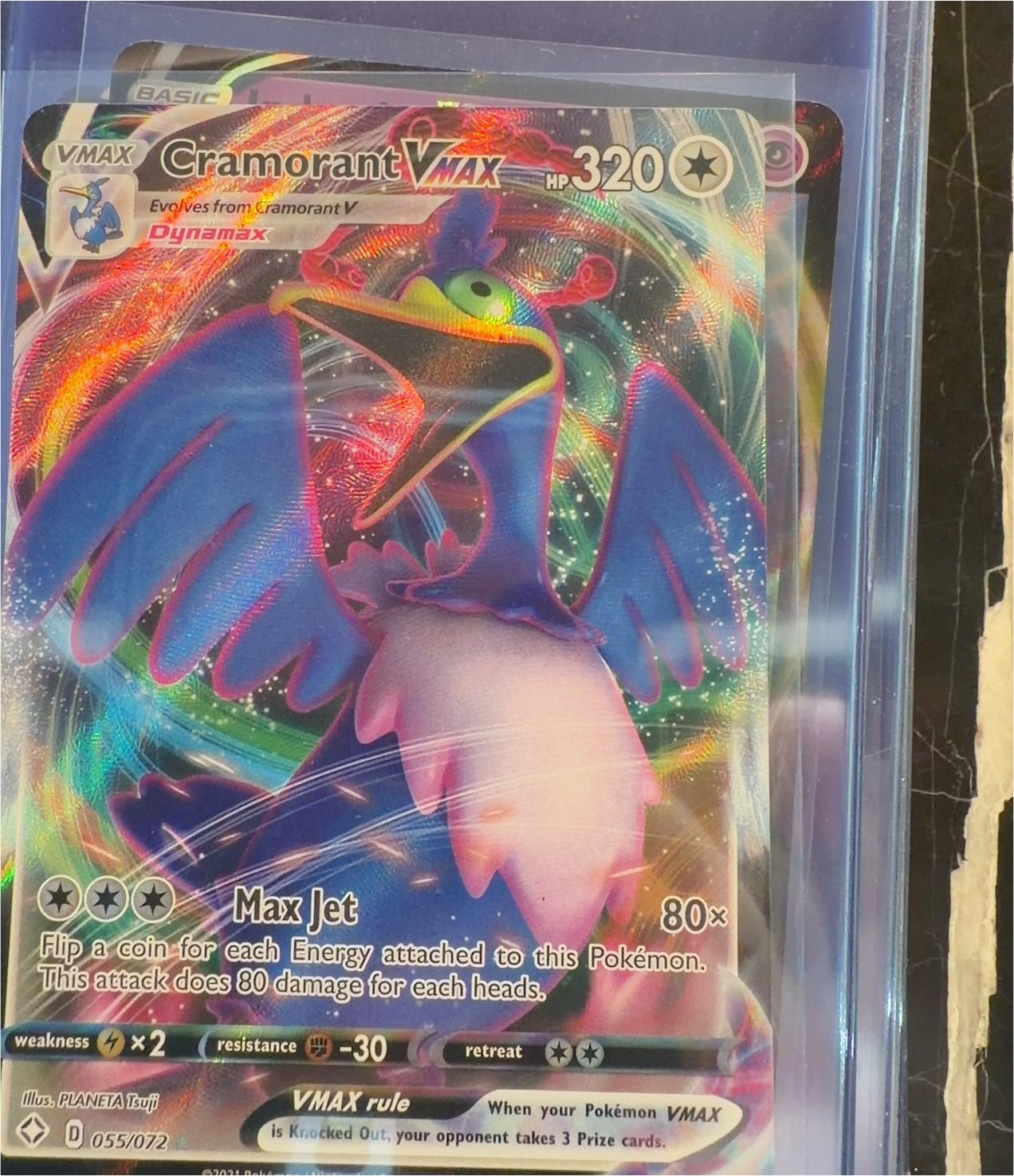2021 Pokémon Shining Fates #055 Cramorant VMAX — front
