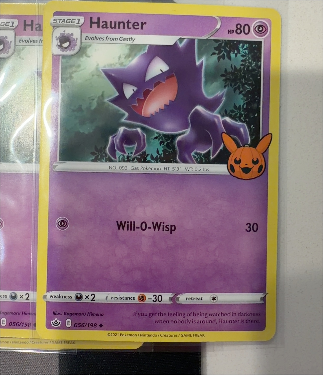 2021 Pokémon Trick or Trade Halloween Promo #056 Haunter — front