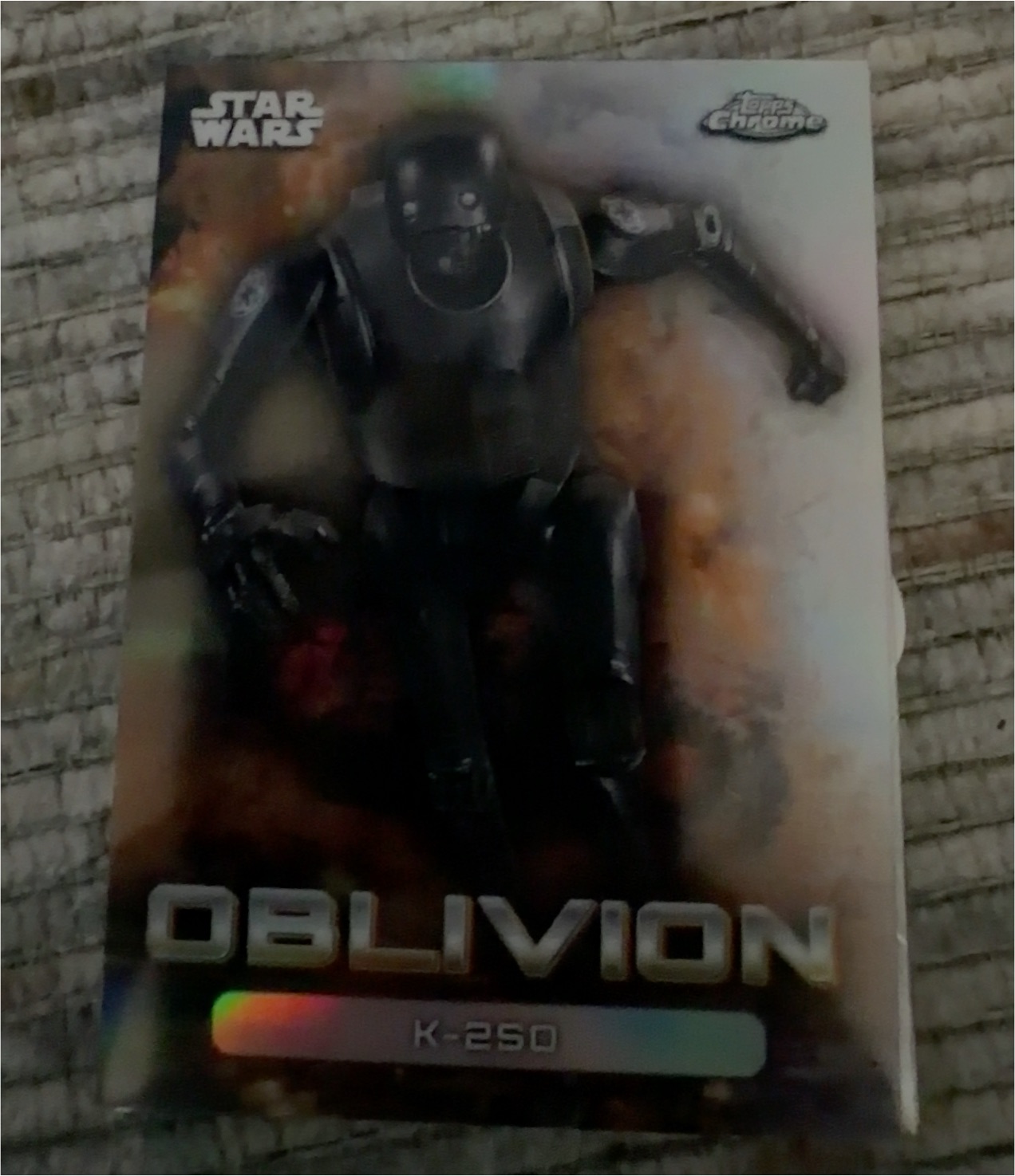 2026 Topps Chrome Star Wars Oblivion Insert K-2SO #O-2 — front
