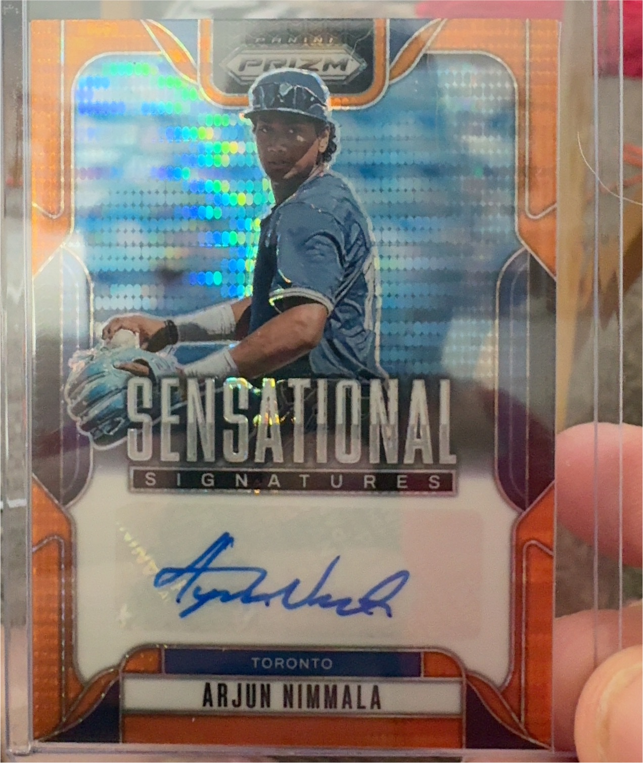 2025 Panini Prizm Sensational Signatures #SS-AN Arjun Nimmala — front