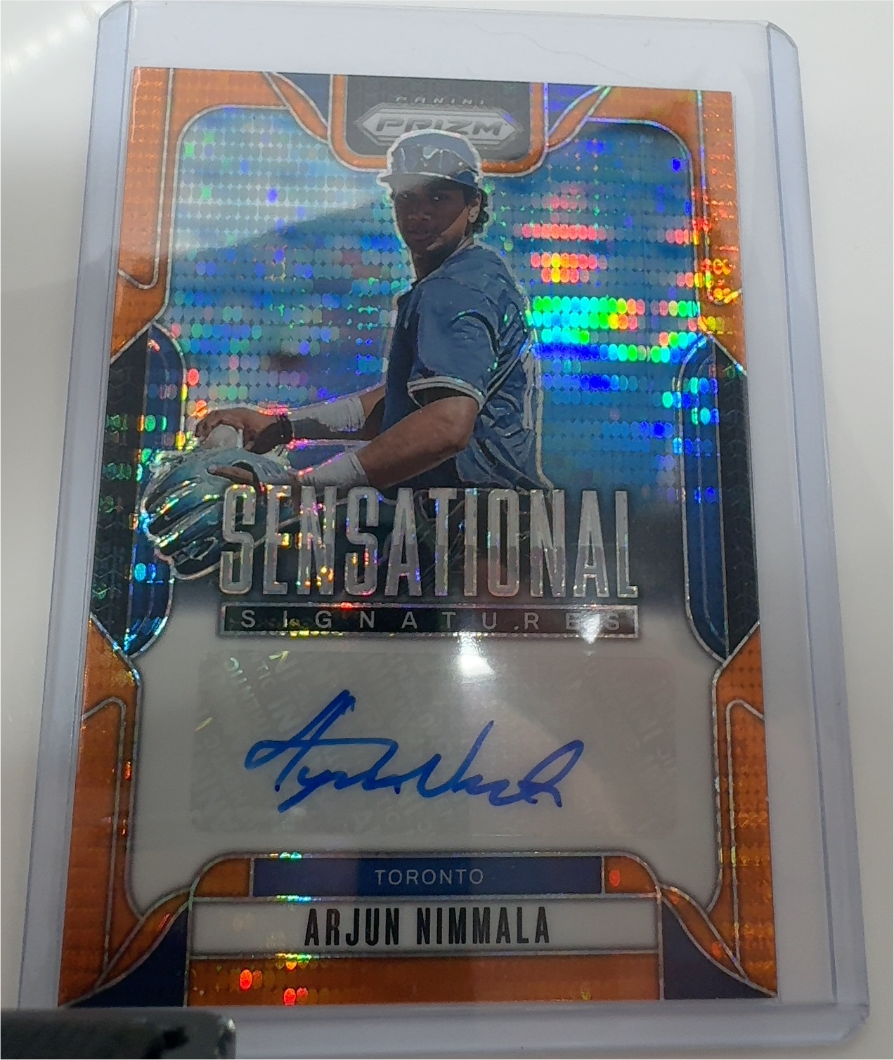 2025 Panini Prizm Sensational Signatures #SS-AN Arjun Nimmala — front