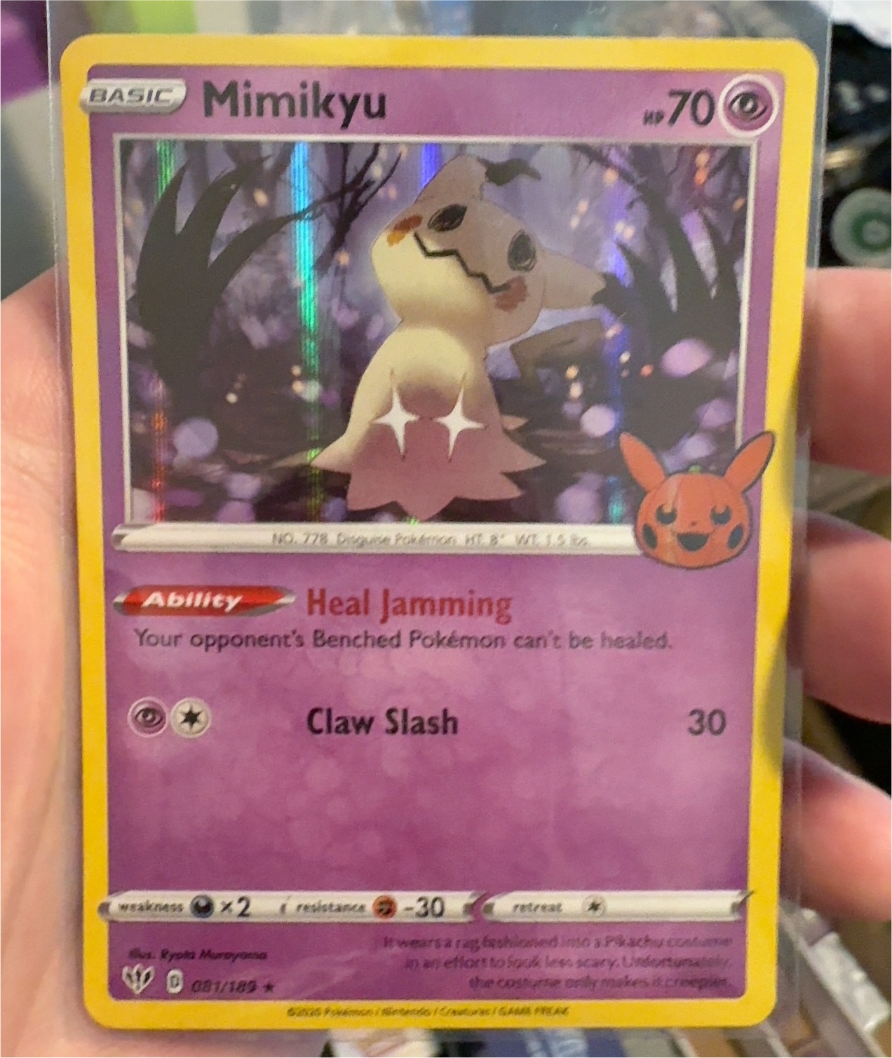 2020 Pokémon TCG 081 Mimikyu — front