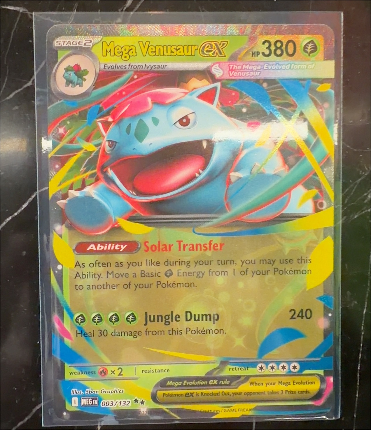2014 Pokémon XY Evolutions #003 Mega Venusaur ex — front