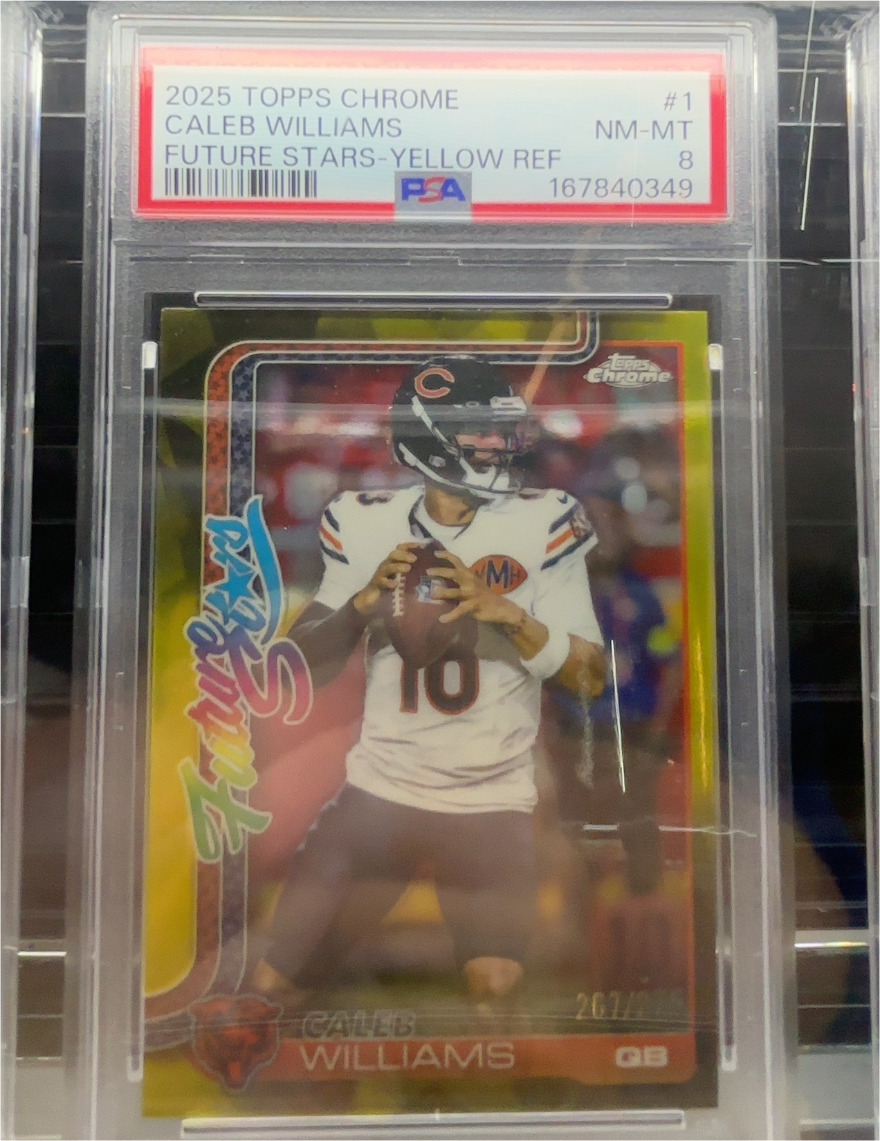 2025 Topps Chrome #1 Caleb Williams — front
