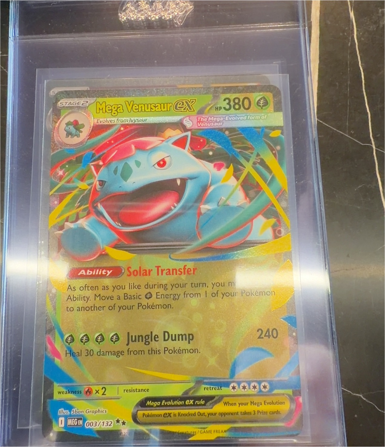 Mega Venusaur EX 003/132 — front
