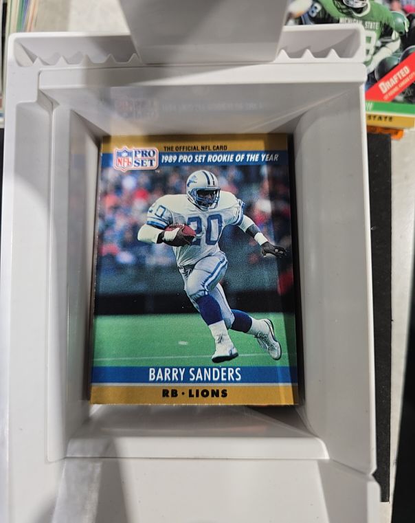 1989 Pro Set #10 Barry Sanders — front