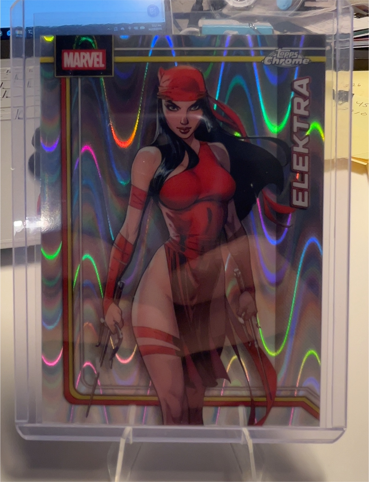 2026 Topps Chrome Marvel Elektra #116 — front