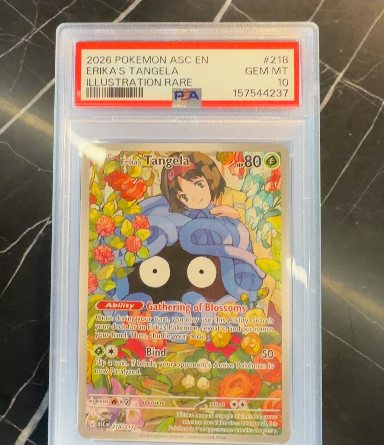 2026 Pokémon Ascended Heroes #218 Erika's Tangela — front