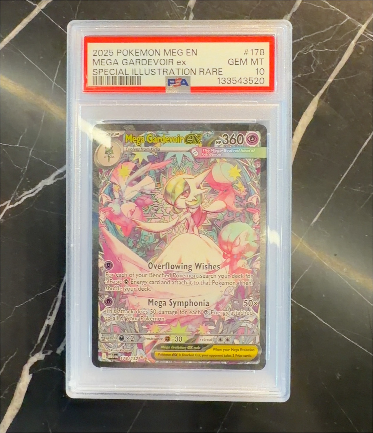 2025 Pokémon Mega Evolution Special Illustration Rare #178 Mega Gardevoir ex — front