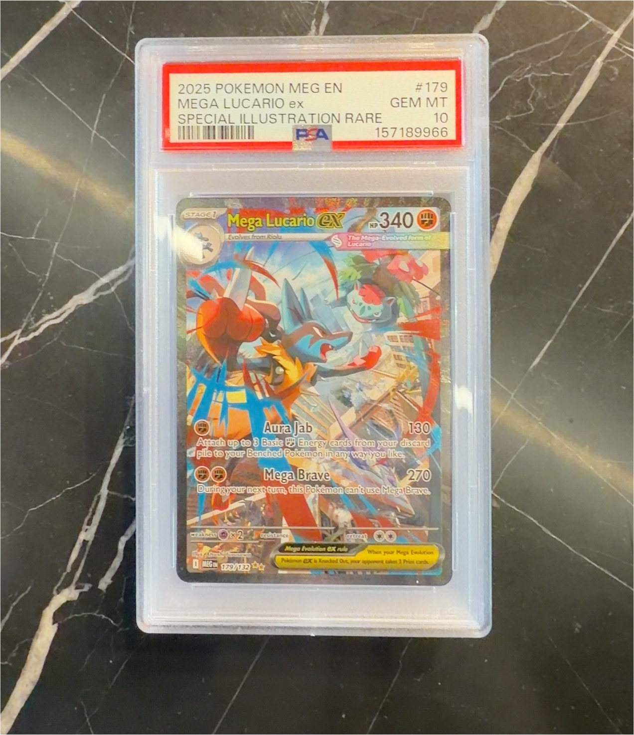 2025 Pokémon MEG EN Mega Lucario ex Special Illustration Rare #179 — front