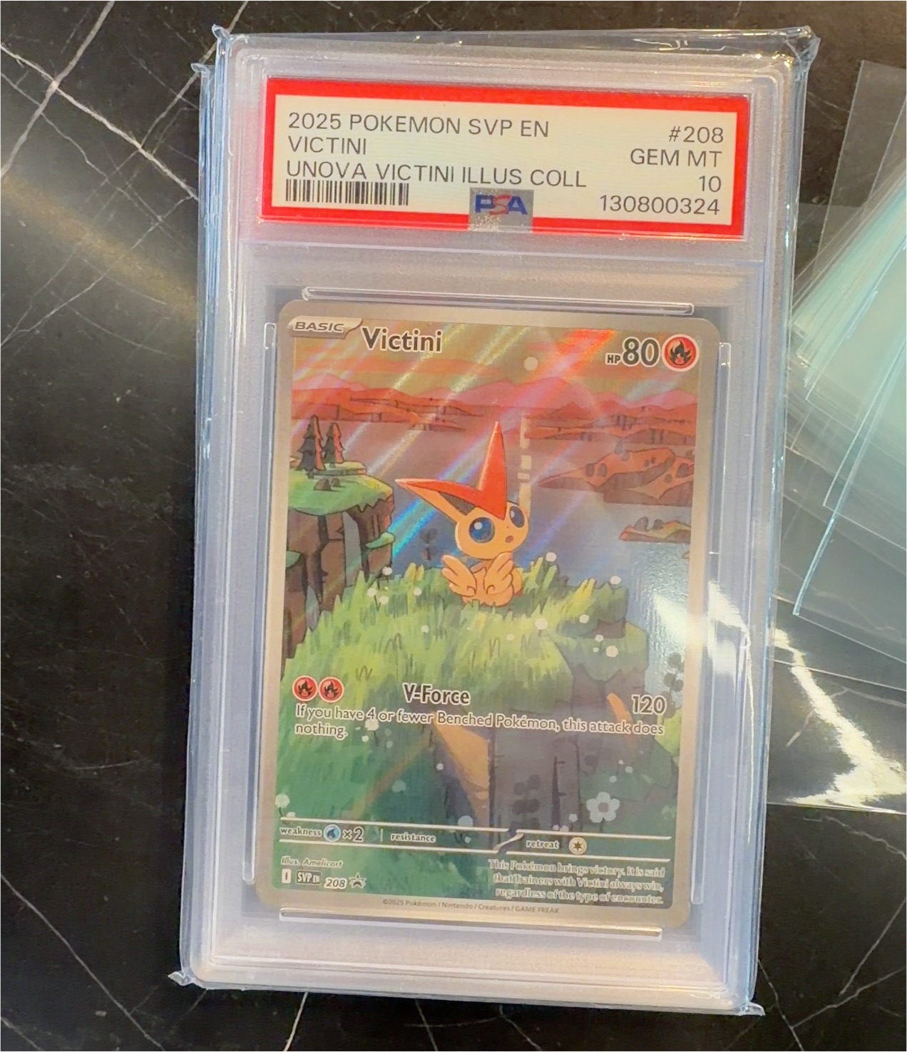 2025 Pokémon SVP EN Victini #208 — front