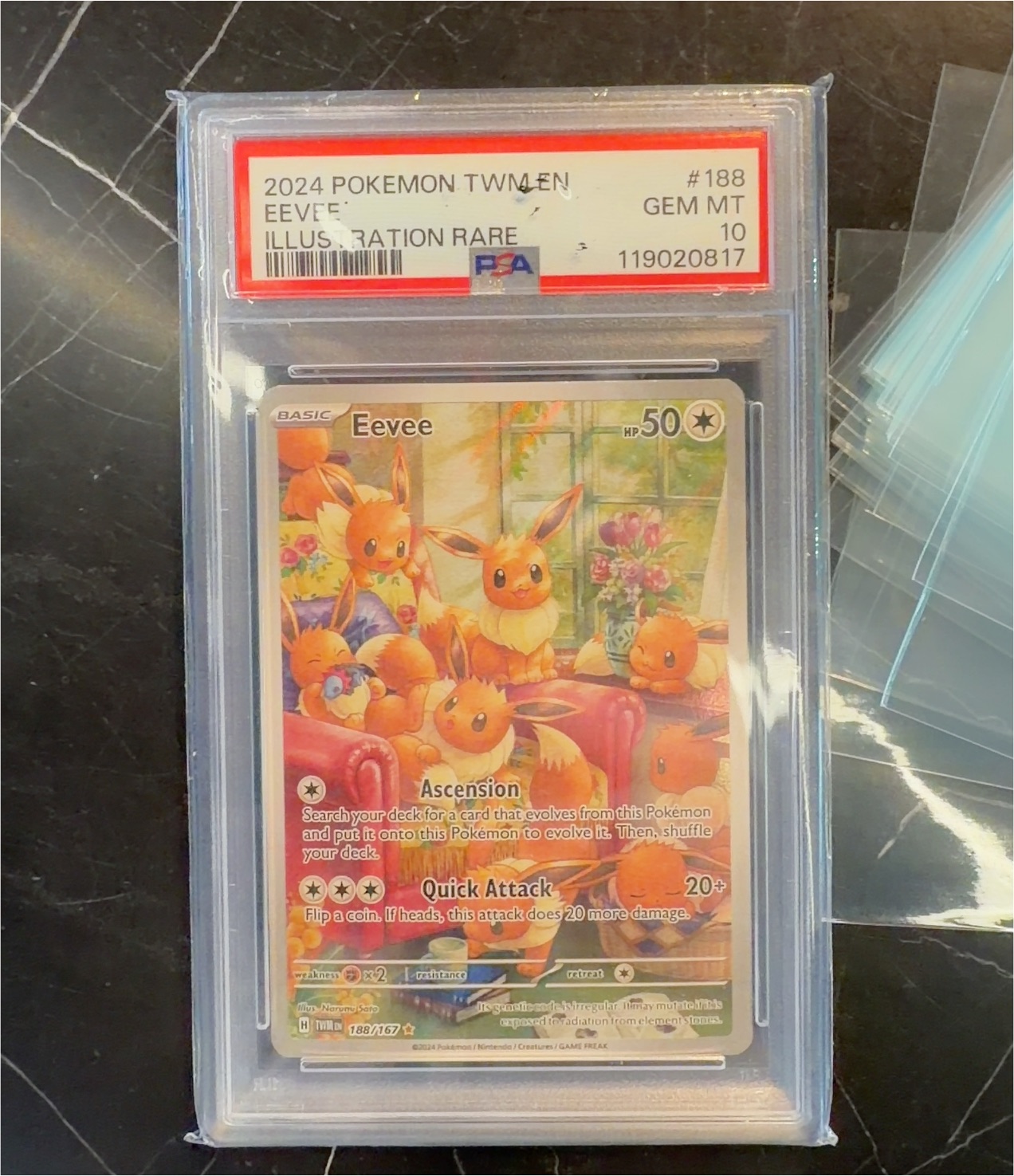 2024 Pokémon TWM EN #188 Eevee Illustration Rare — front