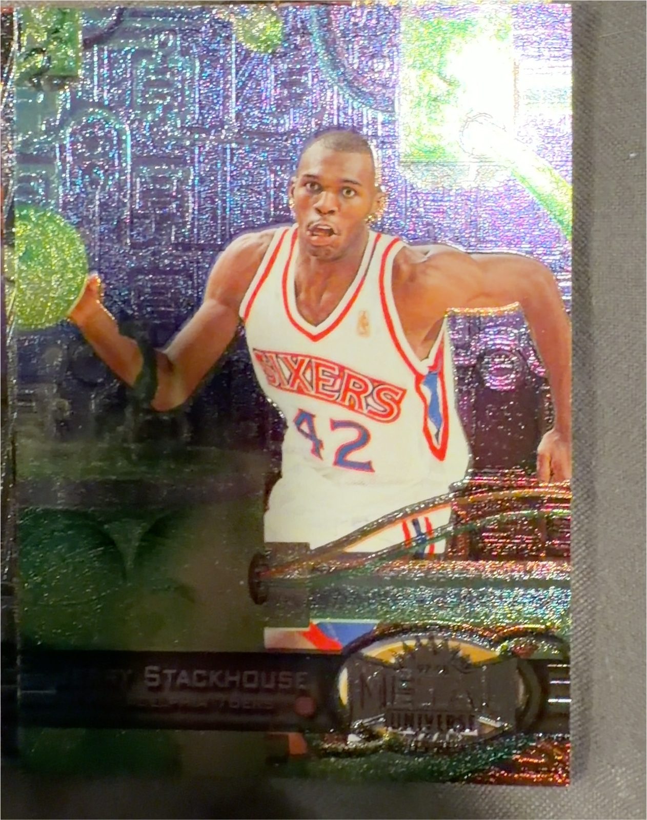 1997 Metal Universe #95 Jerry Stackhouse — front
